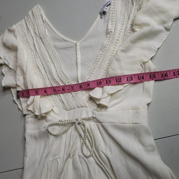 Baltic Born Womens The Jennifer Deep Babydoll V Maxi Dress Size S Wedding Boho - Picture 14 of 16